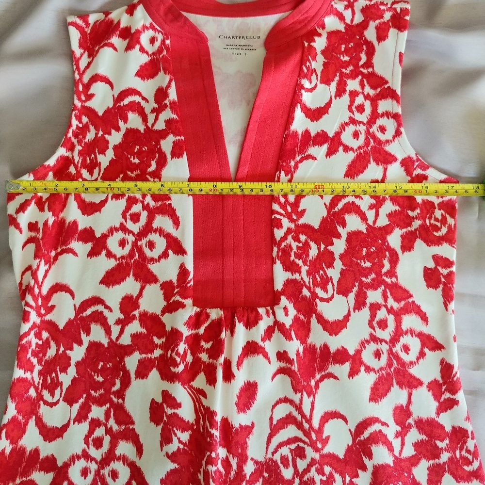 👕Women's Charter Club Sleeveless Top | Sz Small - Picture 4 of 7